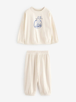 Пижама для девочки Next 196-716, 3 шт., Синий, Голубой, Молочный