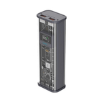 Внешний аккумулятор NRG Turbo Crystal 30000 мА-ч, 22.5Вт (QC, PD, AFC, FCP, SCP, MTK PE) прозрачный, серый