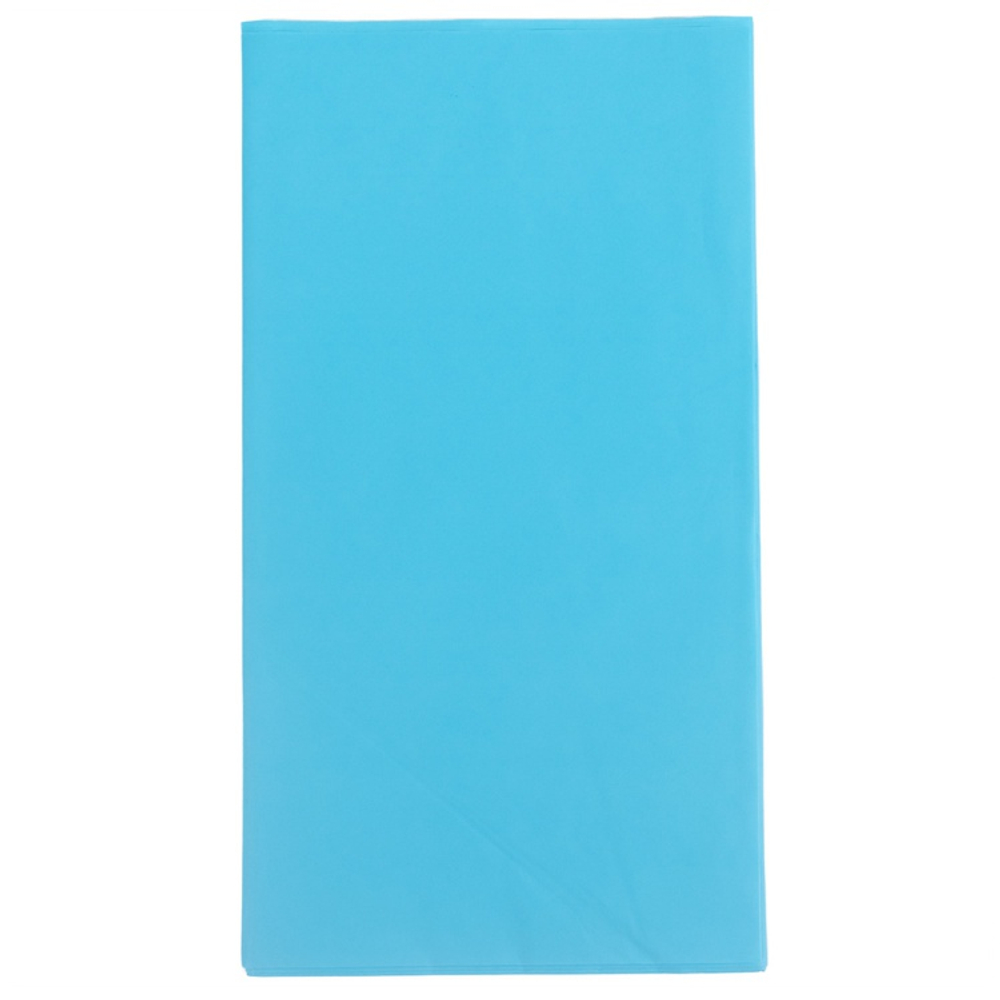 Скатерть полиэтиленовая в голубом цвете, 140×275 см