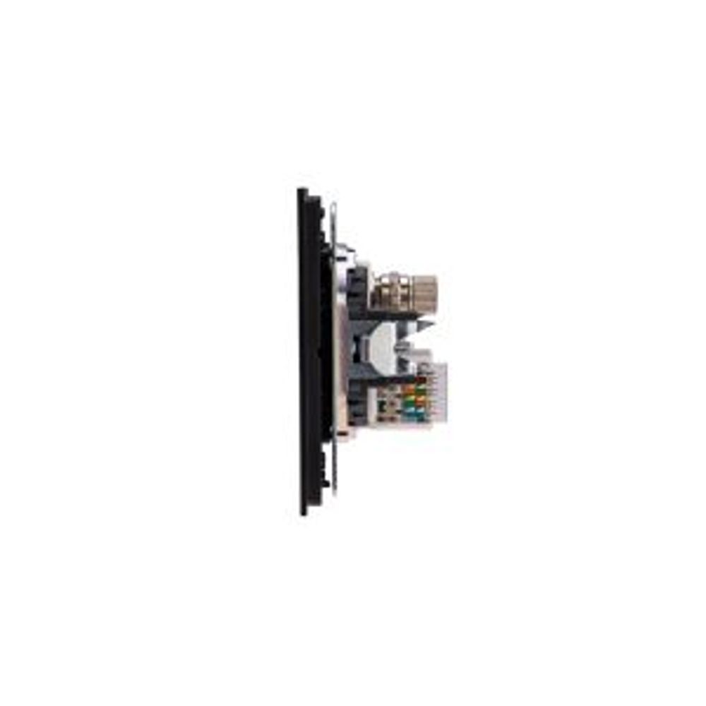 Розетка STRONG компьютерная RJ45 кат6 + TV с/у антрацит KRANZ