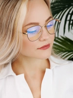 Очки для компьютера имиджевые защитные прозрачные нулевки