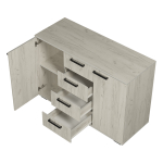 Комод Стандарт №2 NEW дуб крафт белый