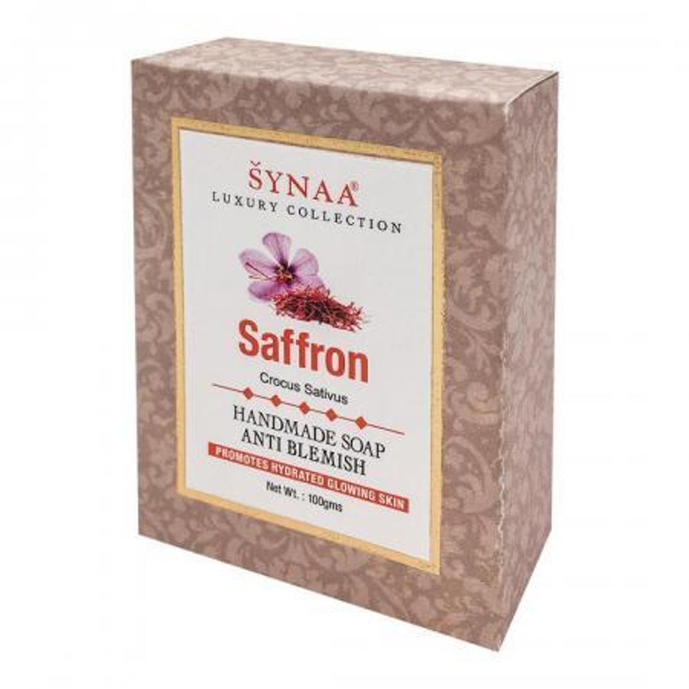 Мыло кусковое Synaa ручной работы Шафран 100 гр