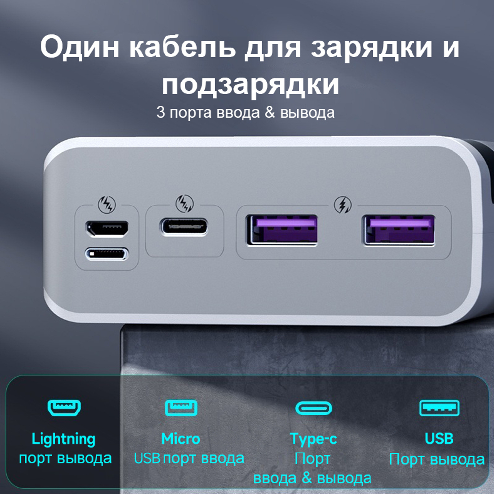 Romoss Sense 8PS Pro / 30000мАч/ 30 Вт Fast Charge