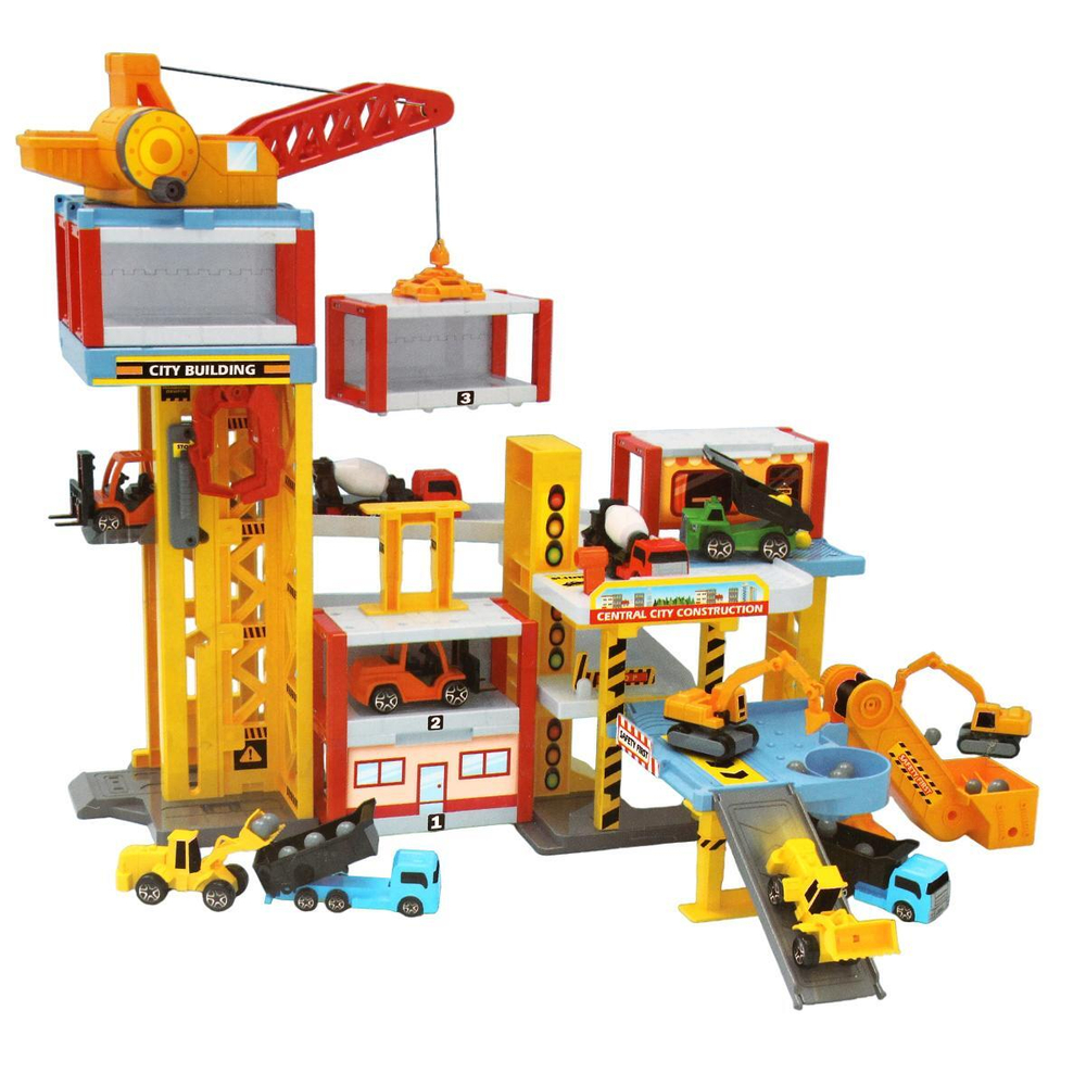 Парковка "Стройка 2" (44х18х35,5) 5 маш. в компл, в коробка