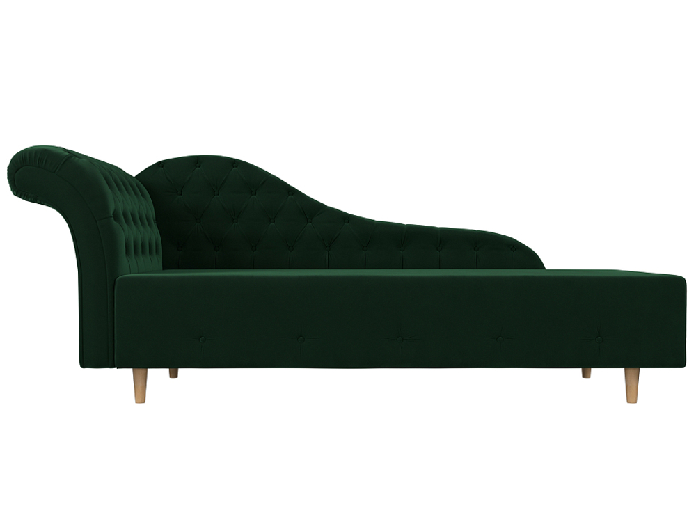 Кушетка Камерон левая, Зеленый, Велюр, 110093L