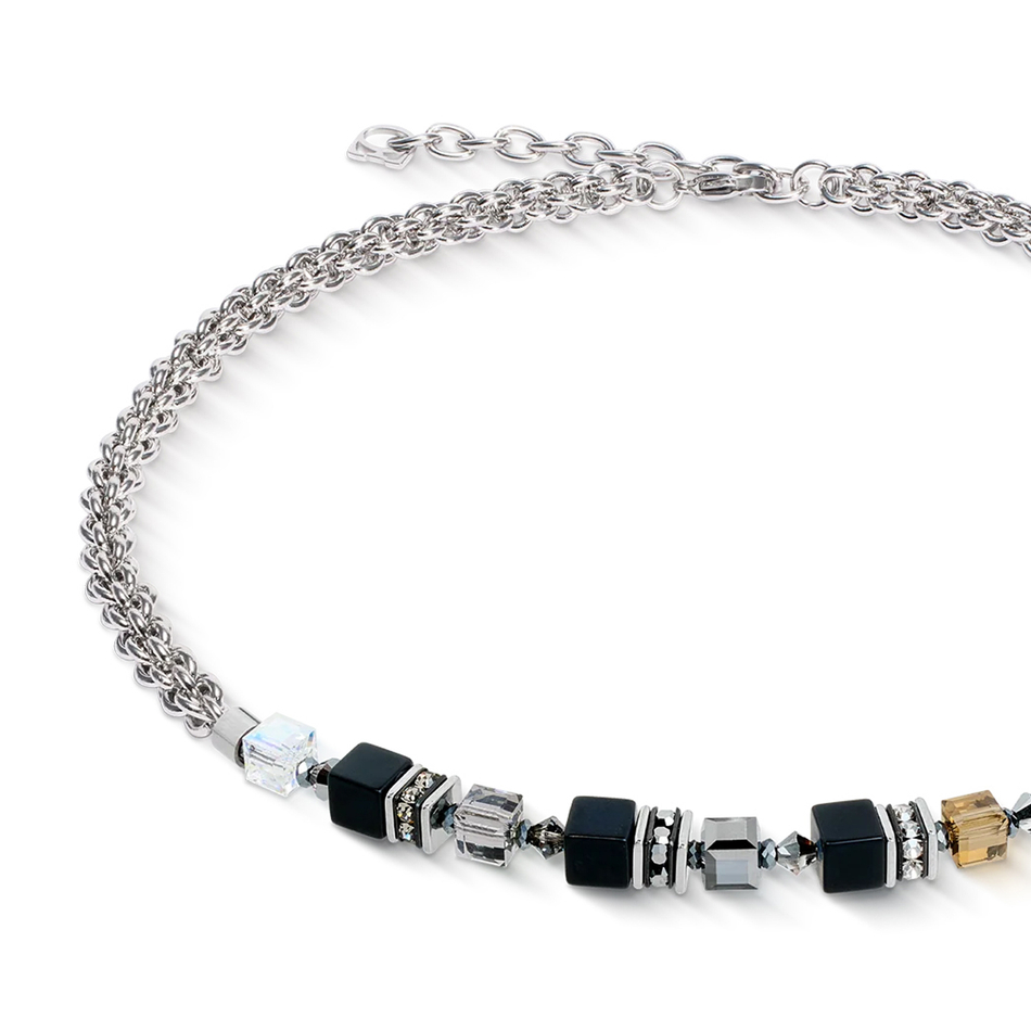 Колье Coeur de Lion Black-Silver 3021/10-1317