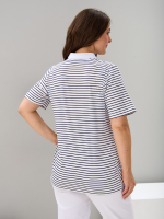 Блузка БЛк-143/белосиняя-полоса-н
