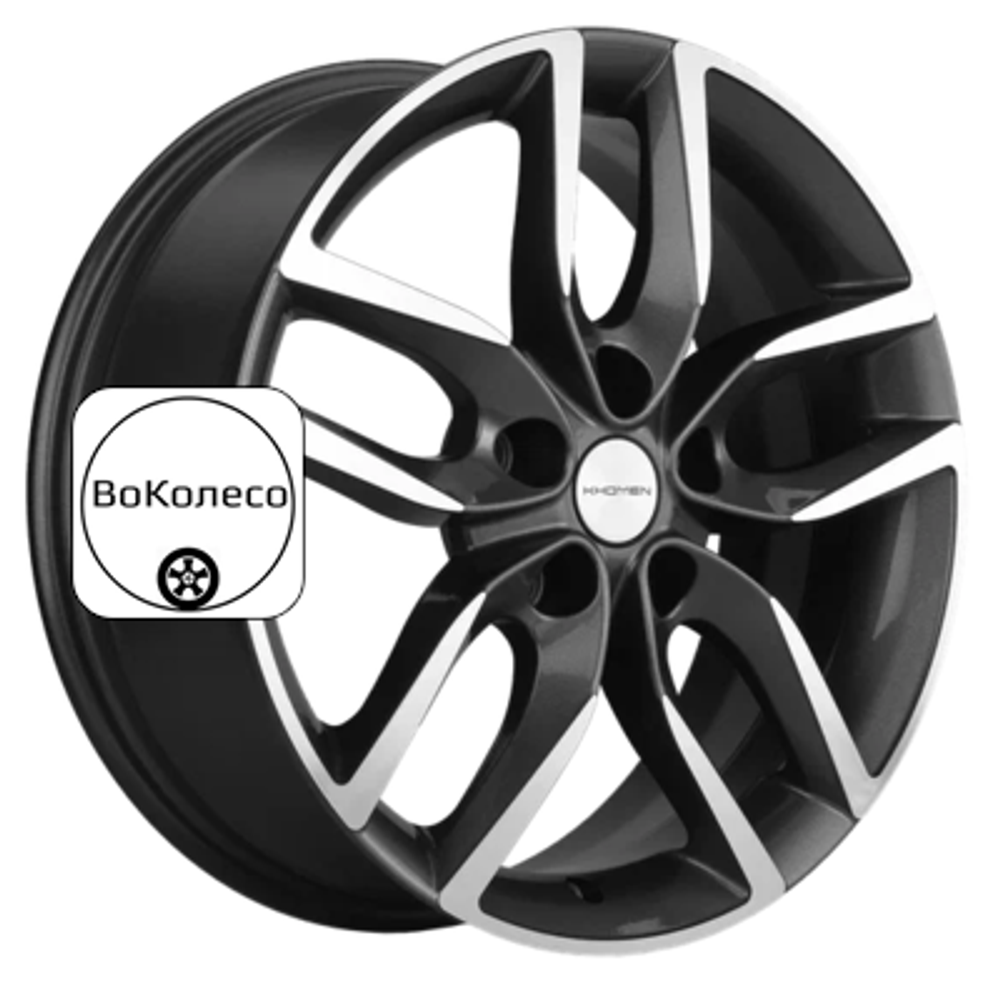 6,5x17/5x114,3 ET45 D54,1 KHW1708 (Geely Coolray) Gray-FP Khomen Wheels