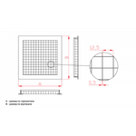 Диффузор потолочный сотовый ПР-СОТ2 300х300