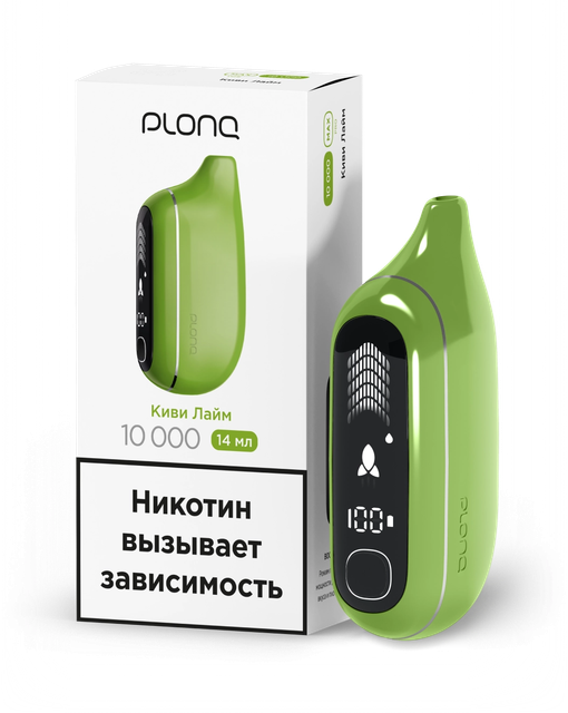 Одноразовый Pod Plonq MAX PRO - Киви Лайм (10000 затяжек)