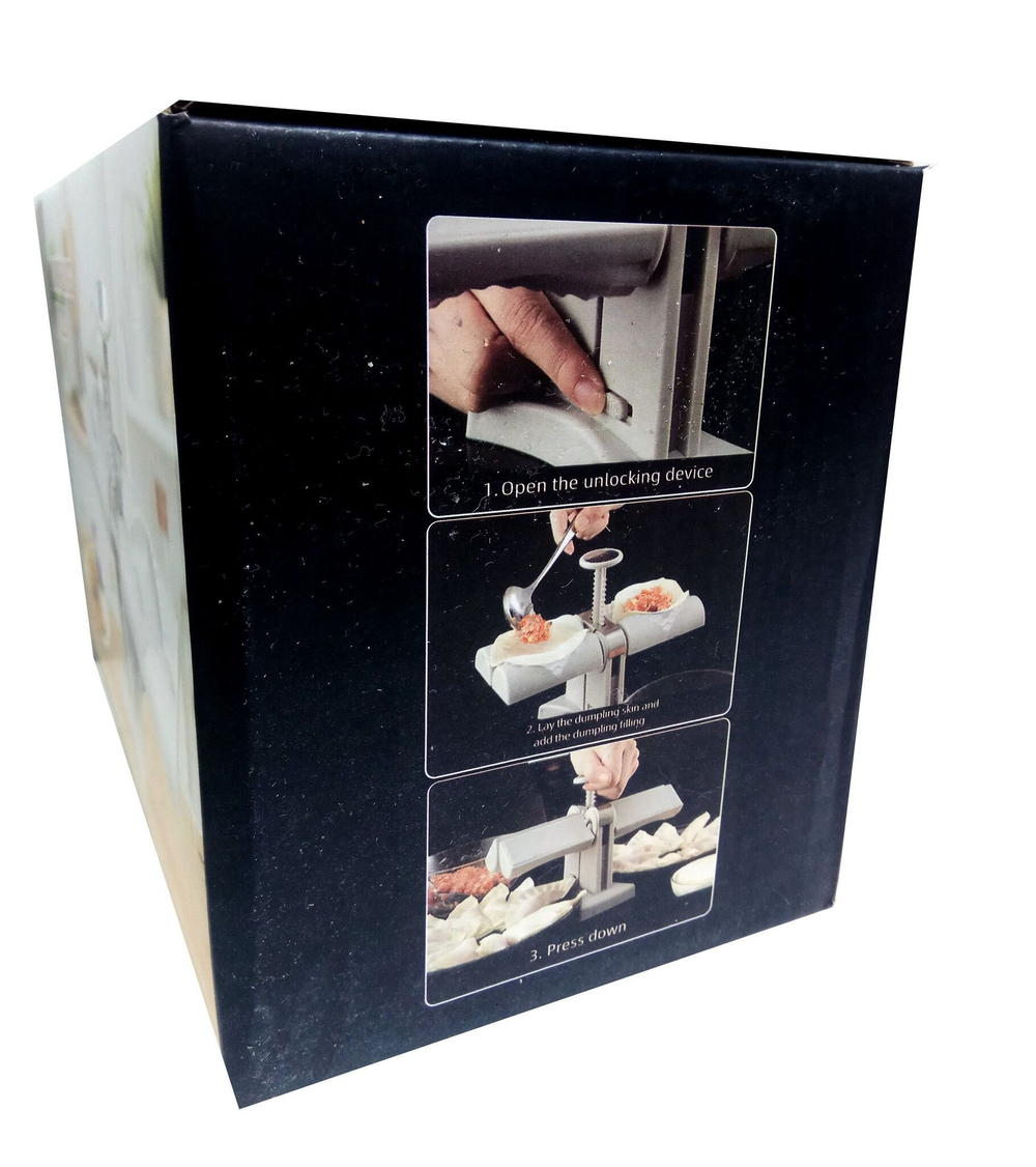 Пельменница ручная для больших пельменей, вареников, миничебуреков, в виде треугольников , 2 ячейки