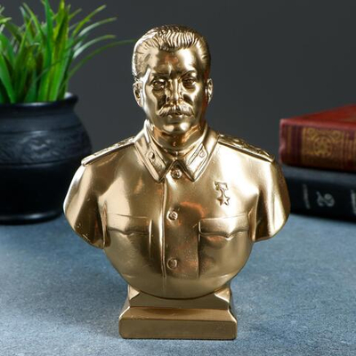 Бюст «Сталин» гипс, большой, 6х15х5 см