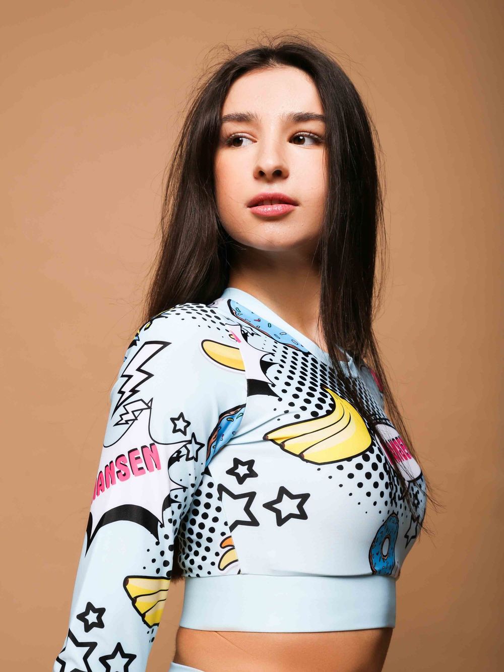 Рашгард короткий Pop art blue