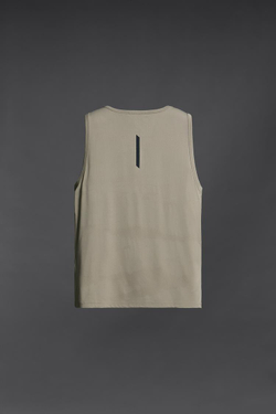 ZARA ФУТБОЛКА БЕЗ РУКАВОВ, СВЕТЛЫЙ ХАКИ