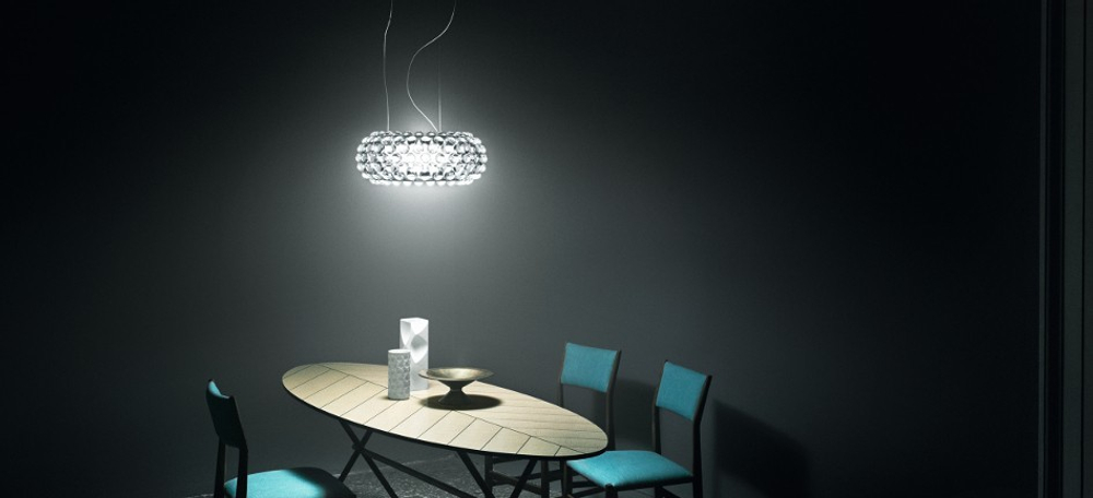 Pendant design lamp  CABOCHE grande by Foscarini (Clear)