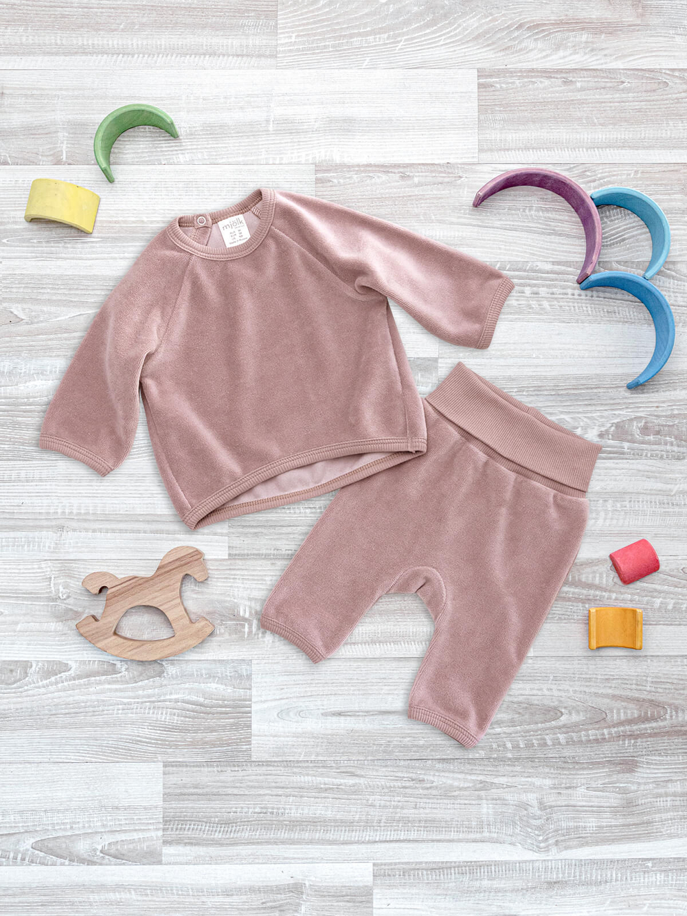 Велюровый комплект Mjölk Пыльный розовый, уценка