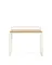Tinn Письменный стол из ясеневого шпона с бежевой металлической конструкцией, 75 x 45,5
