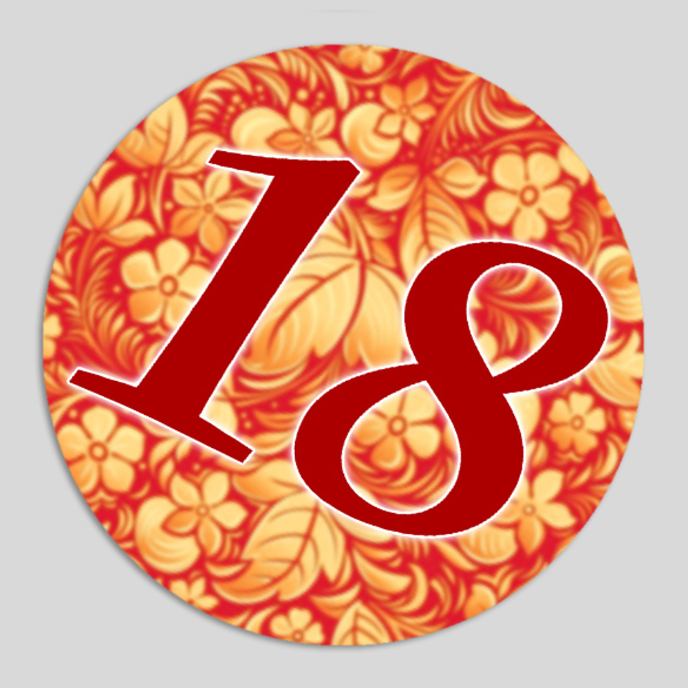 Номер участника. Диаметр 86 мм.