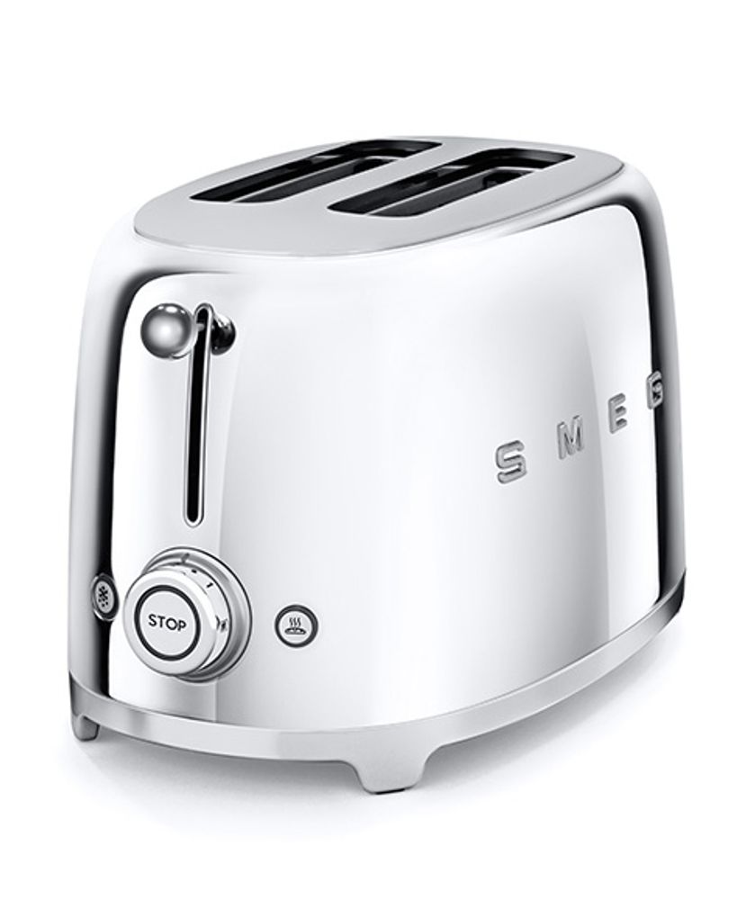 Smeg Тостер на 2 тоста, хром