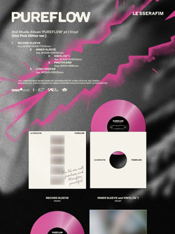 (ПРЕДЗАКАЗ) Альбом LE SSERAFIM - PUREFLOW PT.1 2nd Studio Album LP 2 Version SET