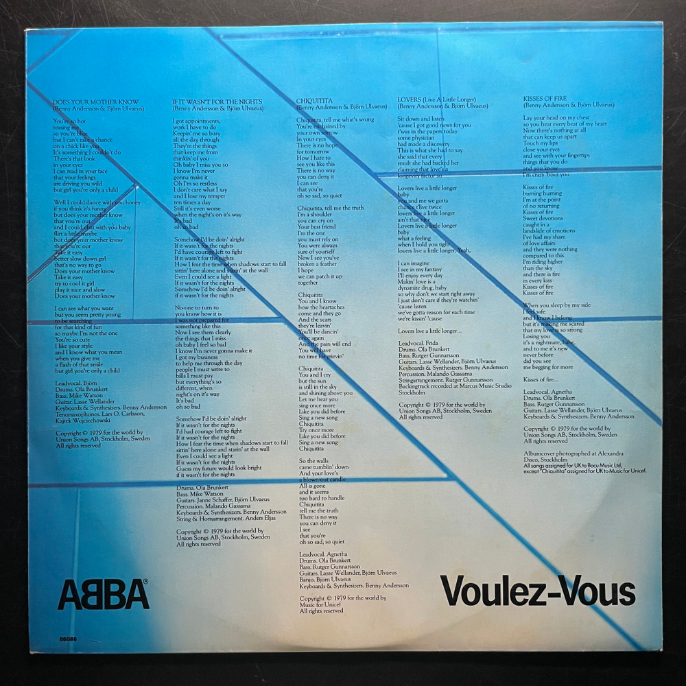 ABBA - Voulez-Vous (Англия 1979г.)