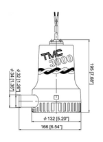 Насос осушительный TMC 3000GPH,