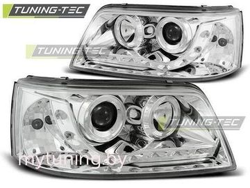 Передние фары VW T5 daylight chrome