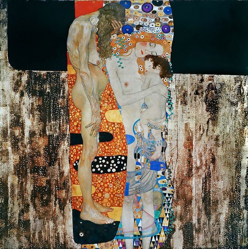 Картина для интерьера &quot;Три возраста женщины&quot;, художник Климт, Густав Настене.рф