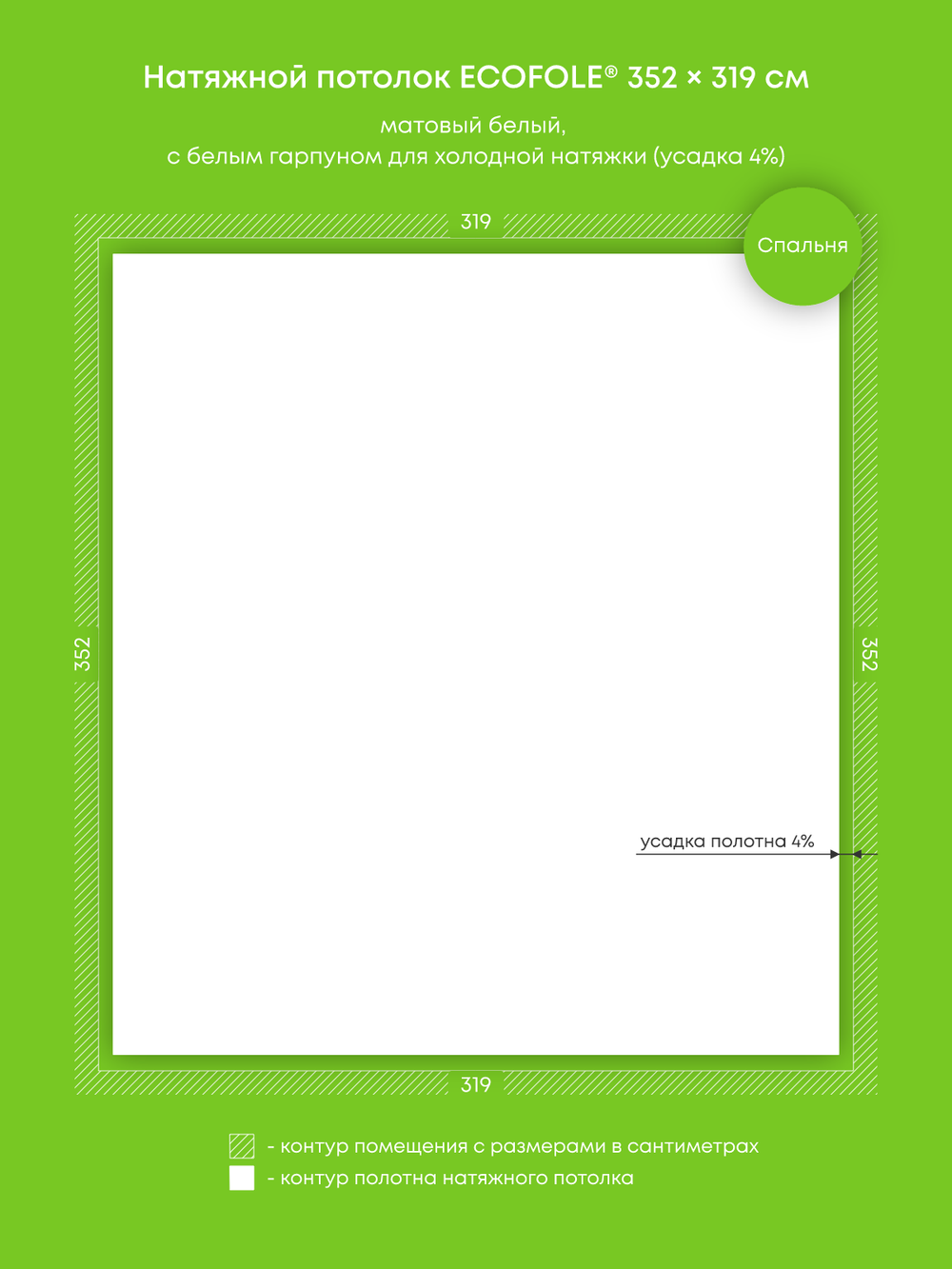 Натяжные потолки 11.2 м2, 20.7 м2