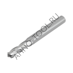 Фреза твердосплавная   5мм (L=50, l=15, хв=6) Z3 45° по алюминию и цвет.металлам BRAL-3E-D5.0 AHNO