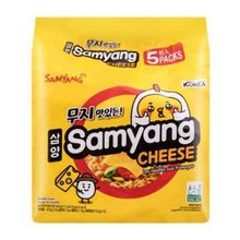 Лапша быстрого приготовления со вкусом сыра Samyang Cheese 120 г, 5 шт