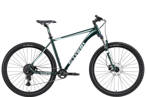 Велосипед 29" Stark'24 Router 29.4 HD р.22" темно-зеленый металлик/мятный