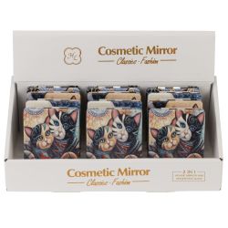 GAEM Зеркало карманное (блок 12шт), L6 W8,5 H1 см, 4в.