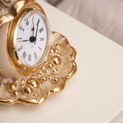 Часы настольные Акойя Айвори