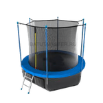 Батут детский с сеткой и лестницей, диаметр 8 фт