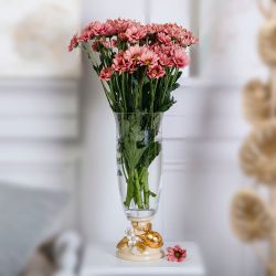 Ваза для цветов Лайм Дженоа с чашей Аура Айвори