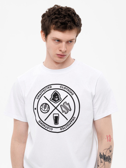 Футболка UNAFFECTED Круг Белый