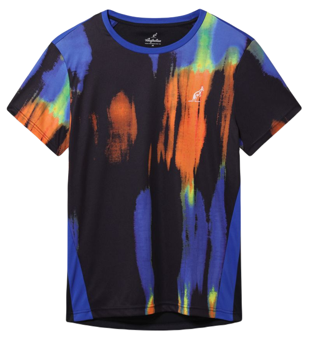 Мужская теннисная футболка Australian Ace Blaze T-Shirt - blue navy