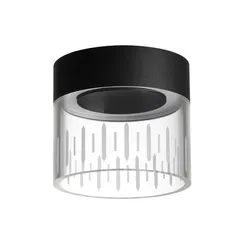 359002 OVER NT23 332 черный Светильник накладной светодиодный IP20 LED 4000K 10W 85-265V AURA