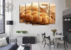 Модульная картина "Свежий хлеб"