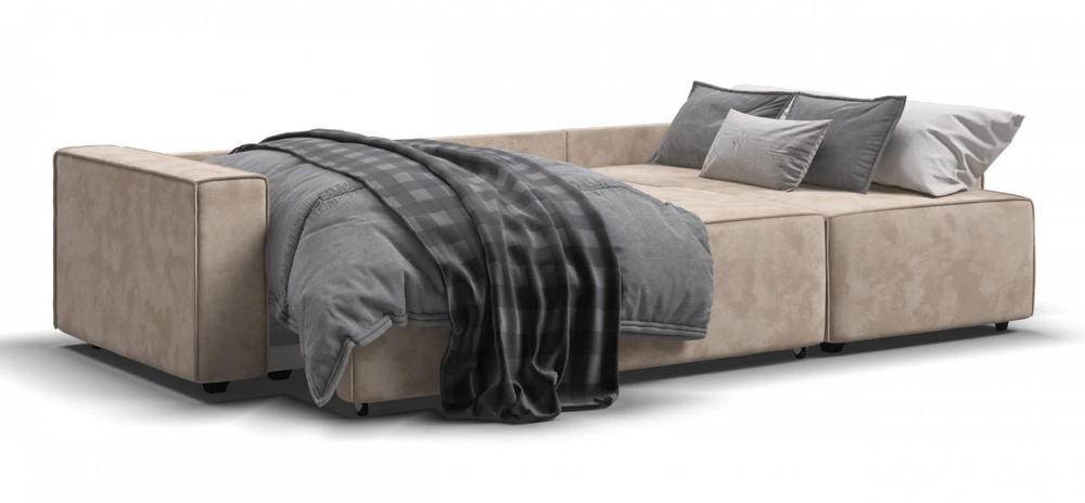 Угловой диван Норд Велюр Алькантара пепел