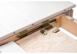 Стол Сайрус 120(160)х84х76 молочный