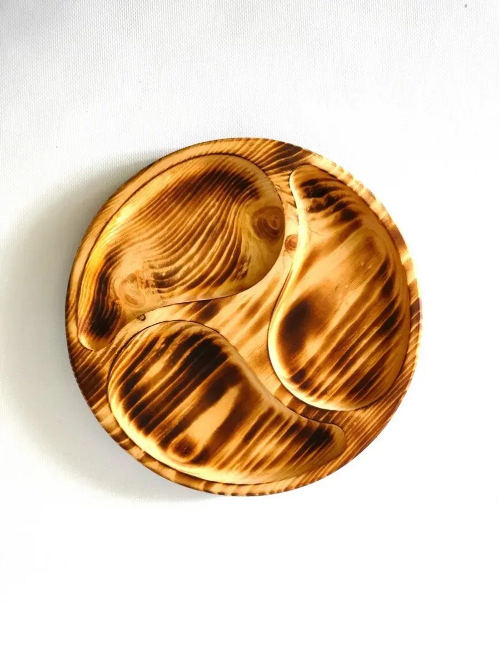 Менажница деревянная сервировочная из кедра для подачи