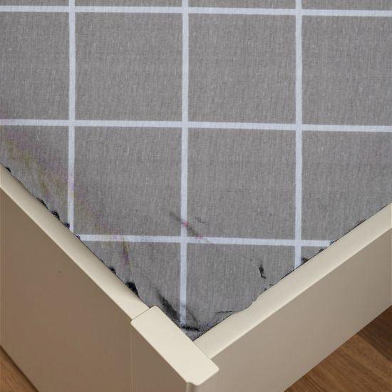 Простыня на резинке  Неаполь,  90x200х30 , ранфорс  DOMTEKC