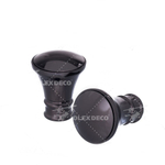 Карниз для штор "Луксор" d19 мм однорядный, цвет черный никель