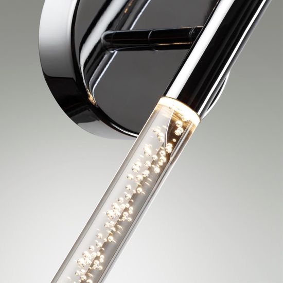 4370/10WL HIGHTECH ODL23 235 хром полированный/акрил с пузырьками Настенный св-к IP20 LED 8W 315Лм 3000K SPARKY