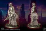 Миниатюра Kivi - Cyber Edge Mercenary 32-75мм