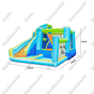 Батут домашний "Водная горка 2" 4,5*4*2,6 м