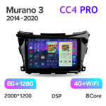 Teyes CC4 Pro 9" для Nissan Murano 2014-2020